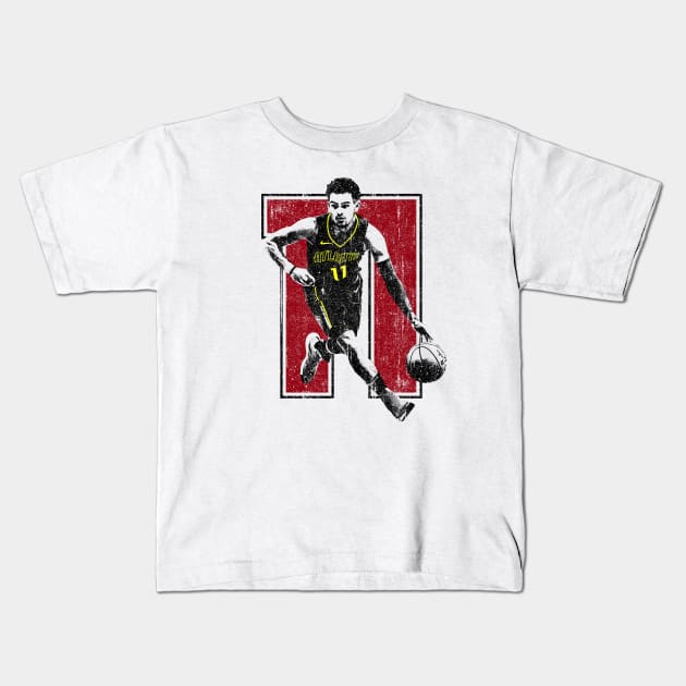 Trae (Variant) Kids T-Shirt by huckblade